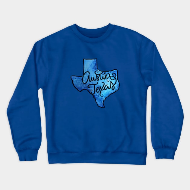 Austin Texas Crewneck Sweatshirt by bubbsnugg